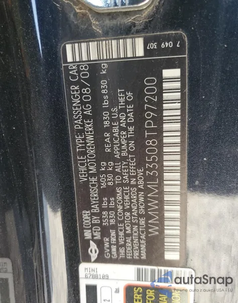 WMWML33508TP97200